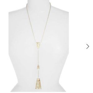 Kendra Scott Collins Bright Silver Y Necklace